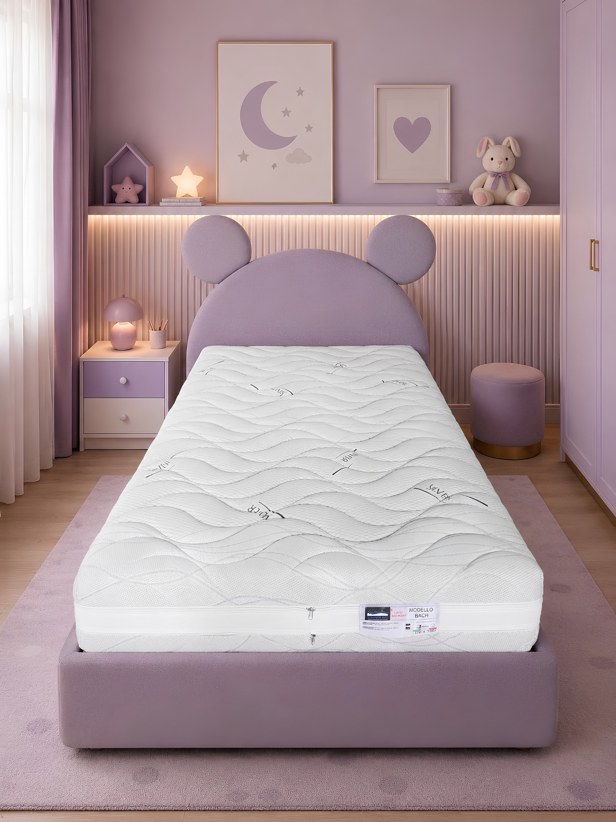 Materasso Modello Bach in memory foam per cameretta